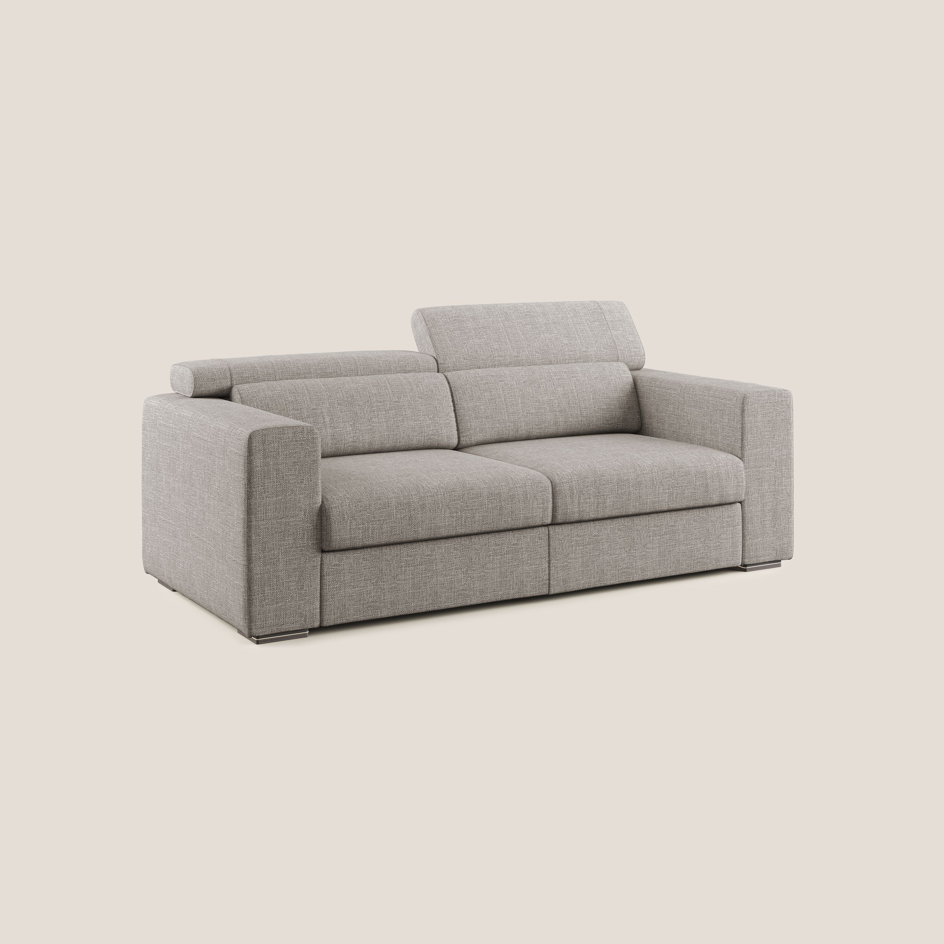 Vegas canapé avec têtières inclinables en tissu doux imperméable T06 Taupe tortora - Image 2