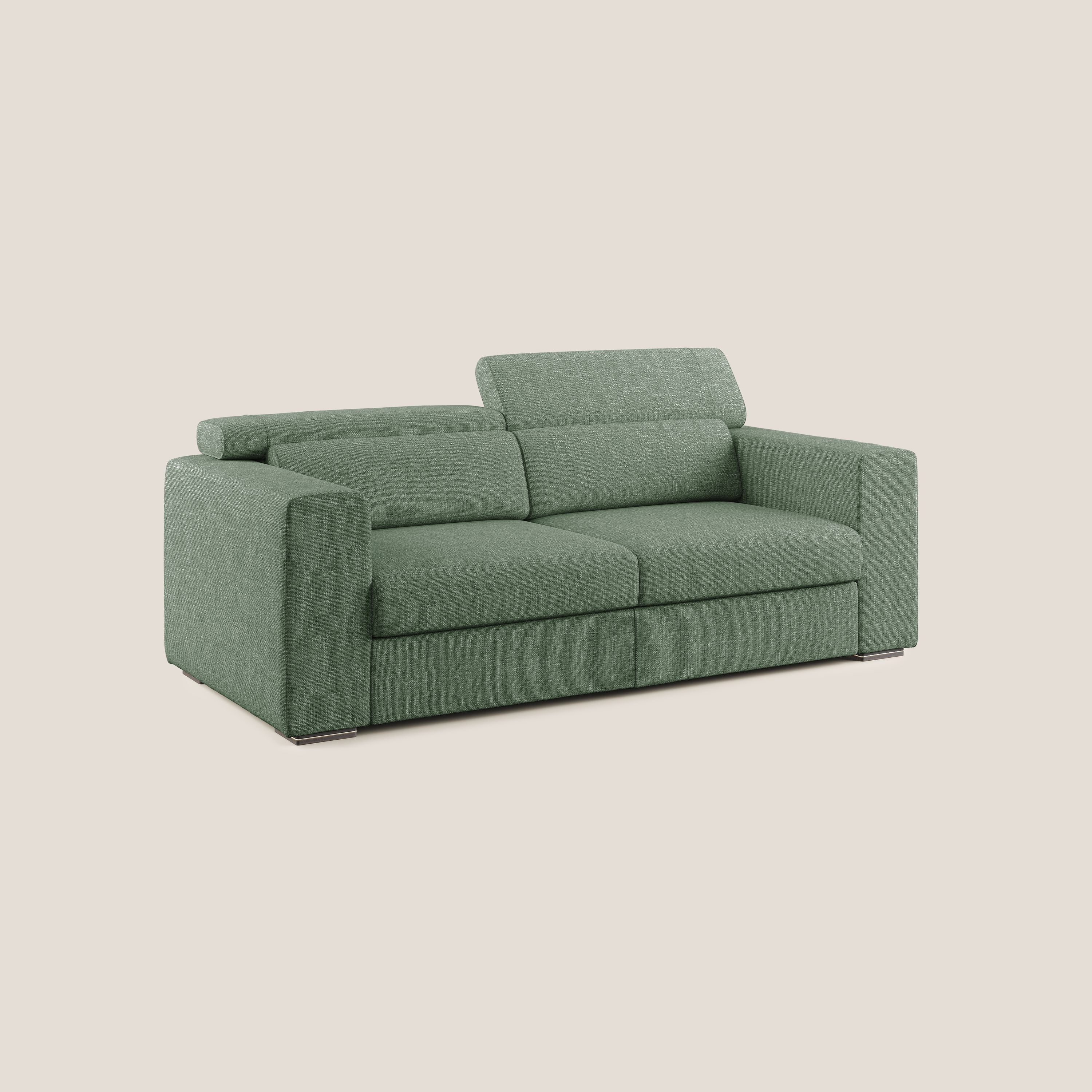 Vegas canapé avec têtières inclinables en tissu doux imperméable T06 vert - Image 2