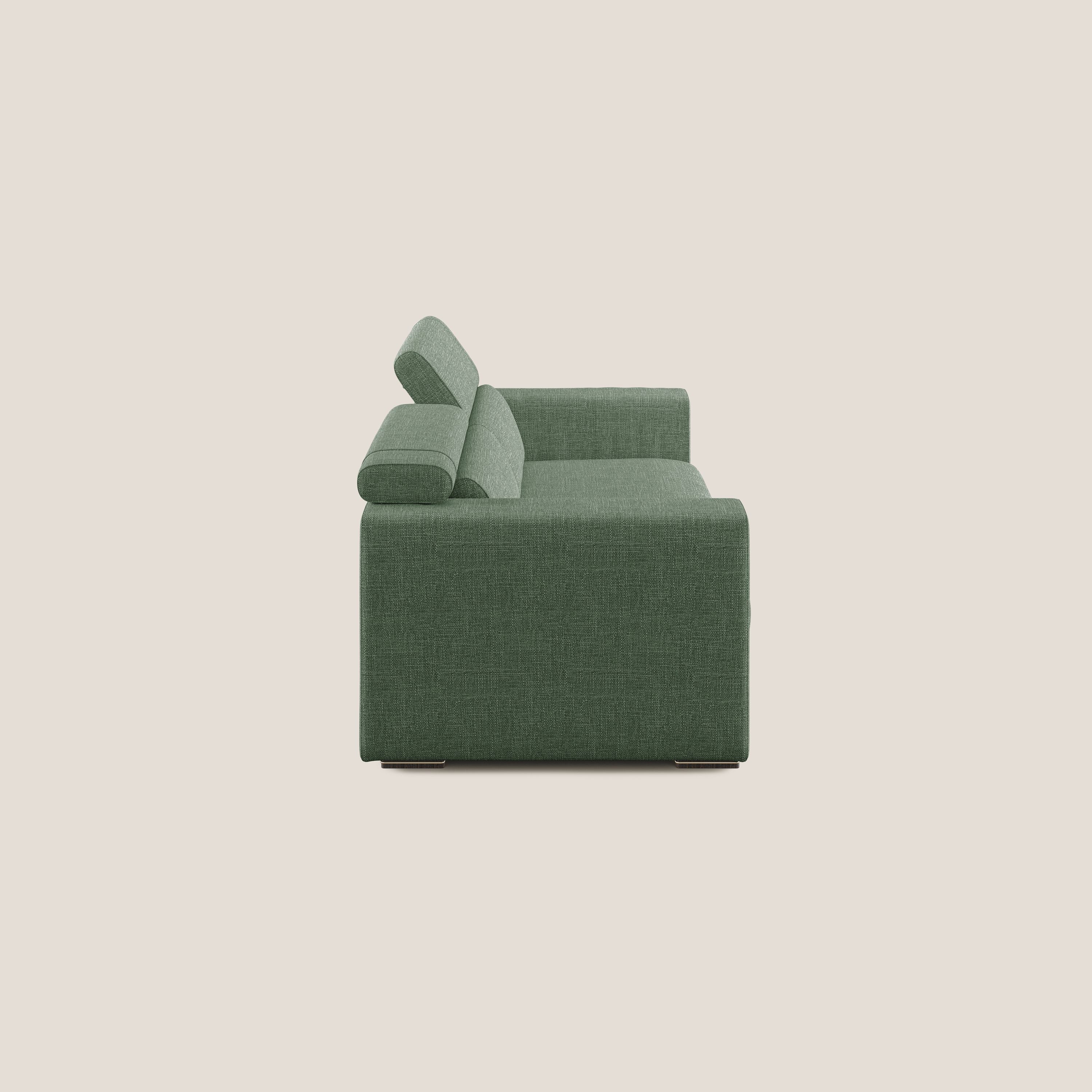 Vegas canapé avec têtières inclinables en tissu doux imperméable T06 vert - Image 3