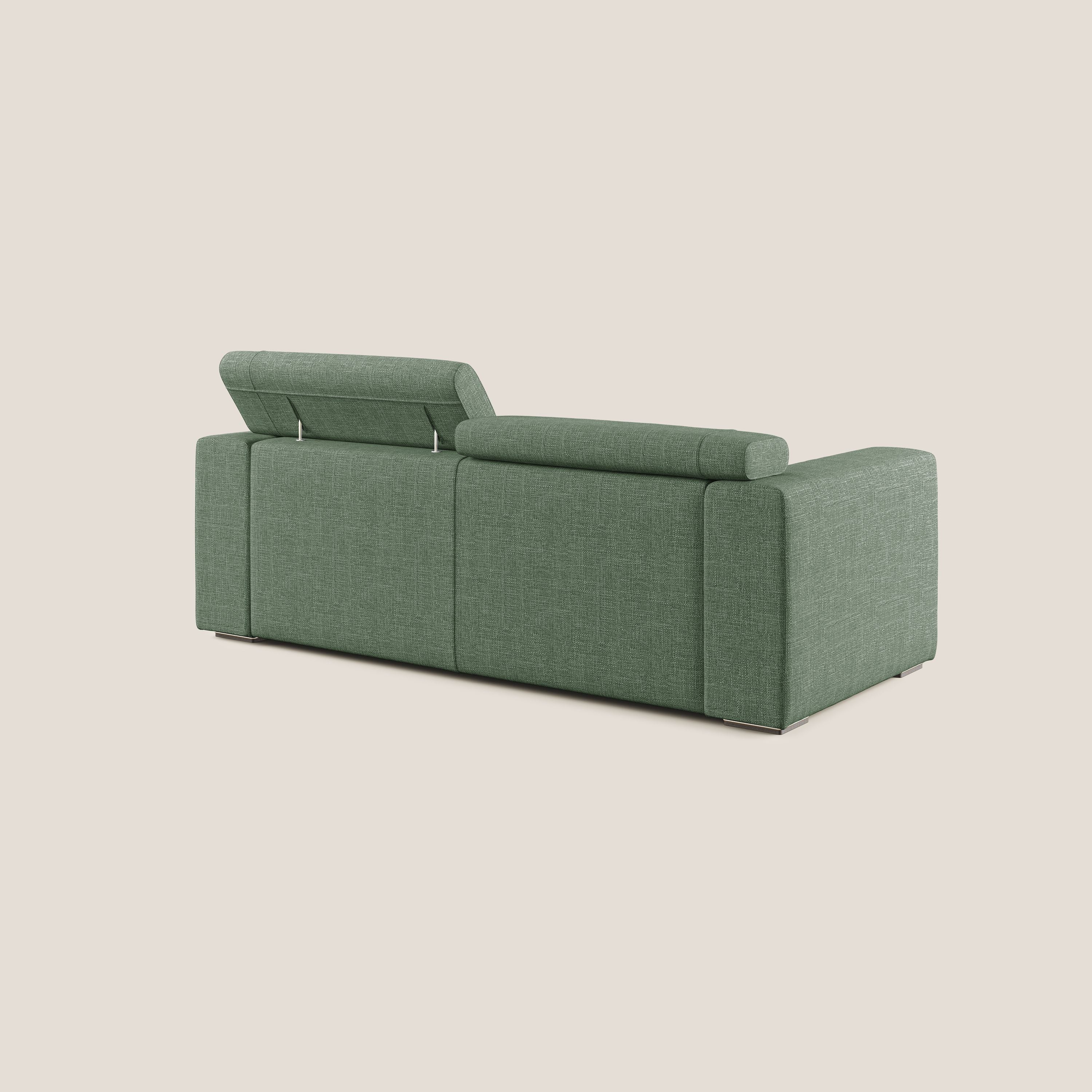 Vegas canapé avec têtières inclinables en tissu doux imperméable T06 vert - Image 4