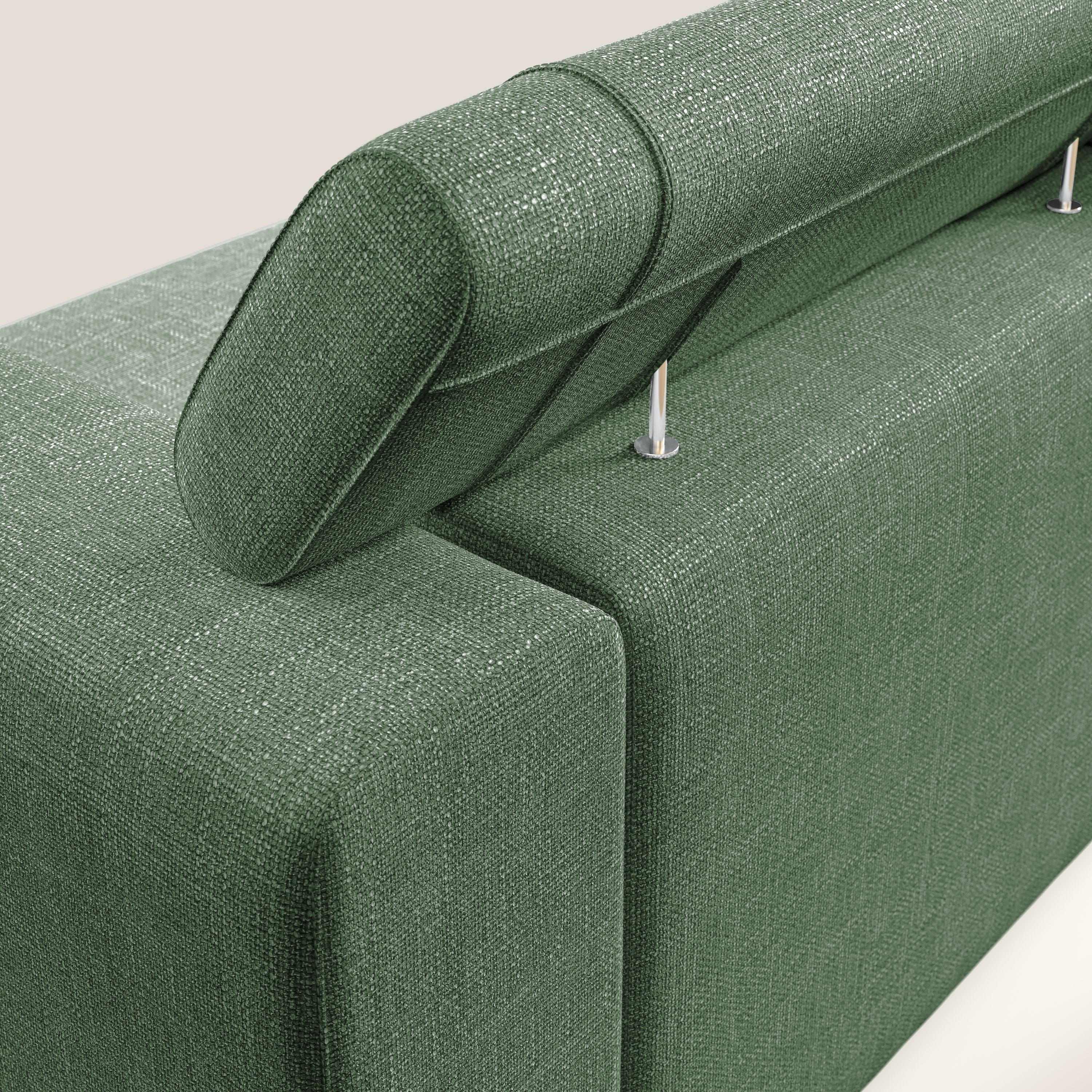 Vegas canapé avec têtières inclinables en tissu doux imperméable T06 vert - Image 6