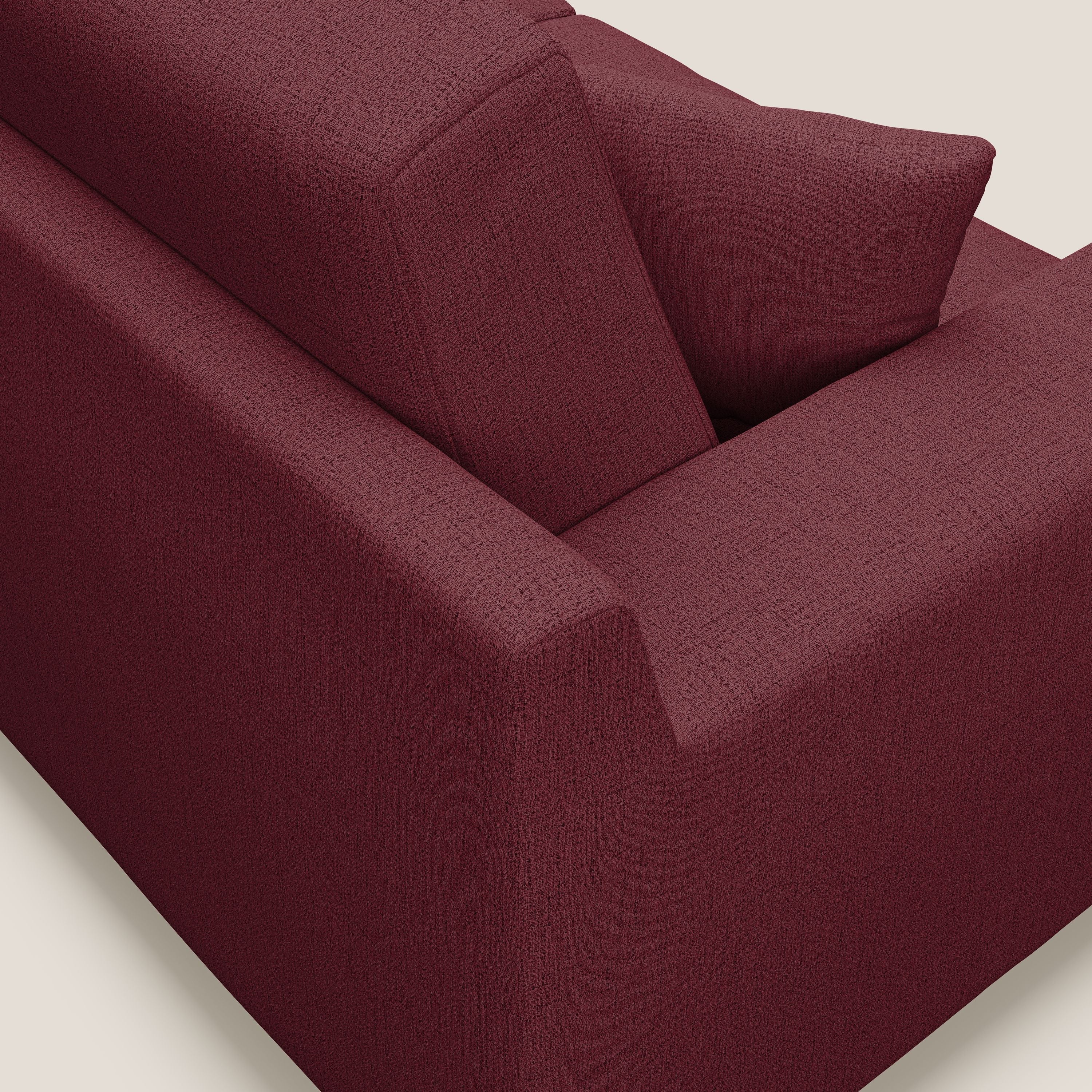 Michael Canapé en tissu imperméable antitache T03 rouge - Image 6