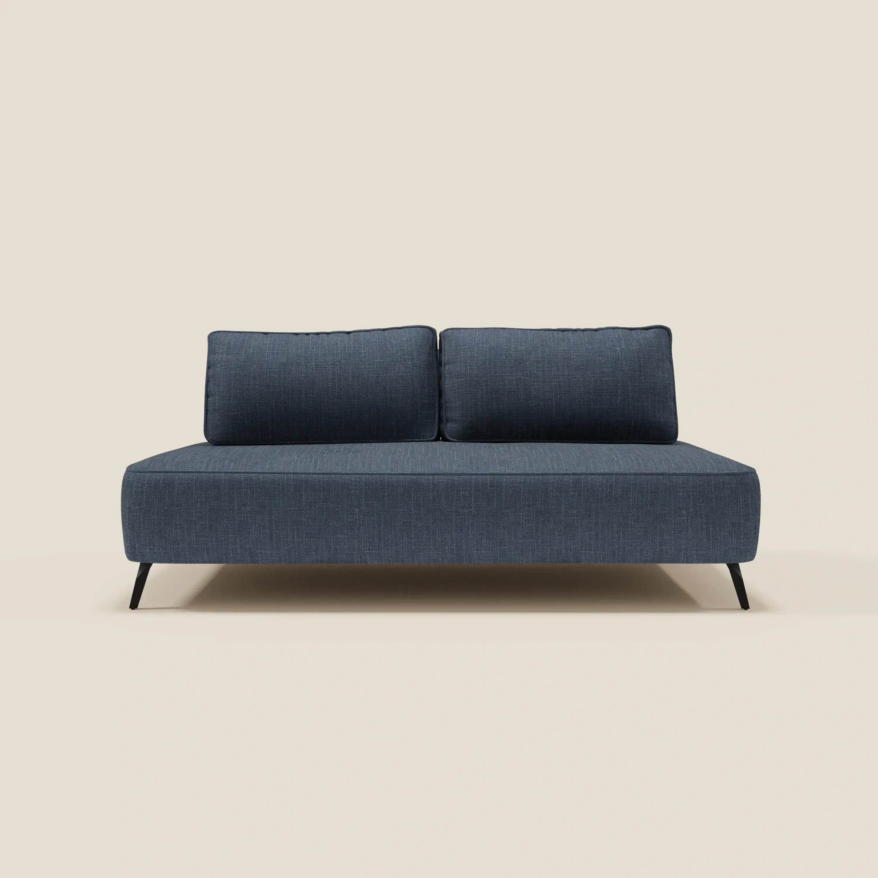 Volta Canapé modulable avec dossiers amovibles en tissu chenillé T06 bleu - Image 4