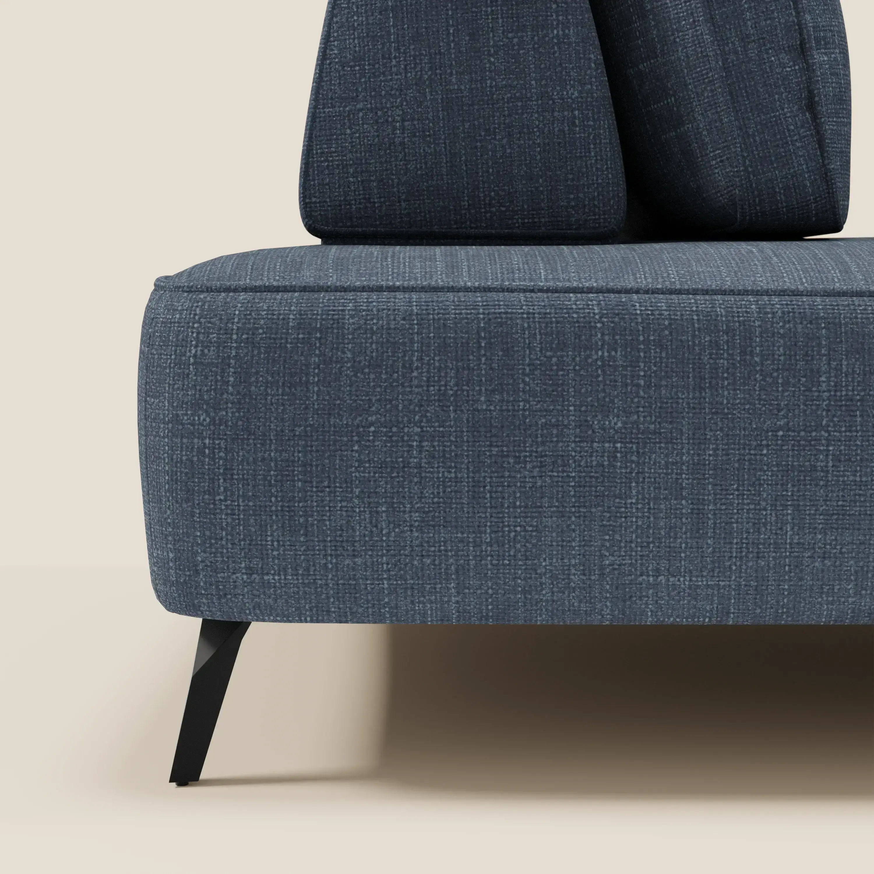 Volta Canapé modulable avec dossiers amovibles en tissu chenillé T06 bleu - Image 7