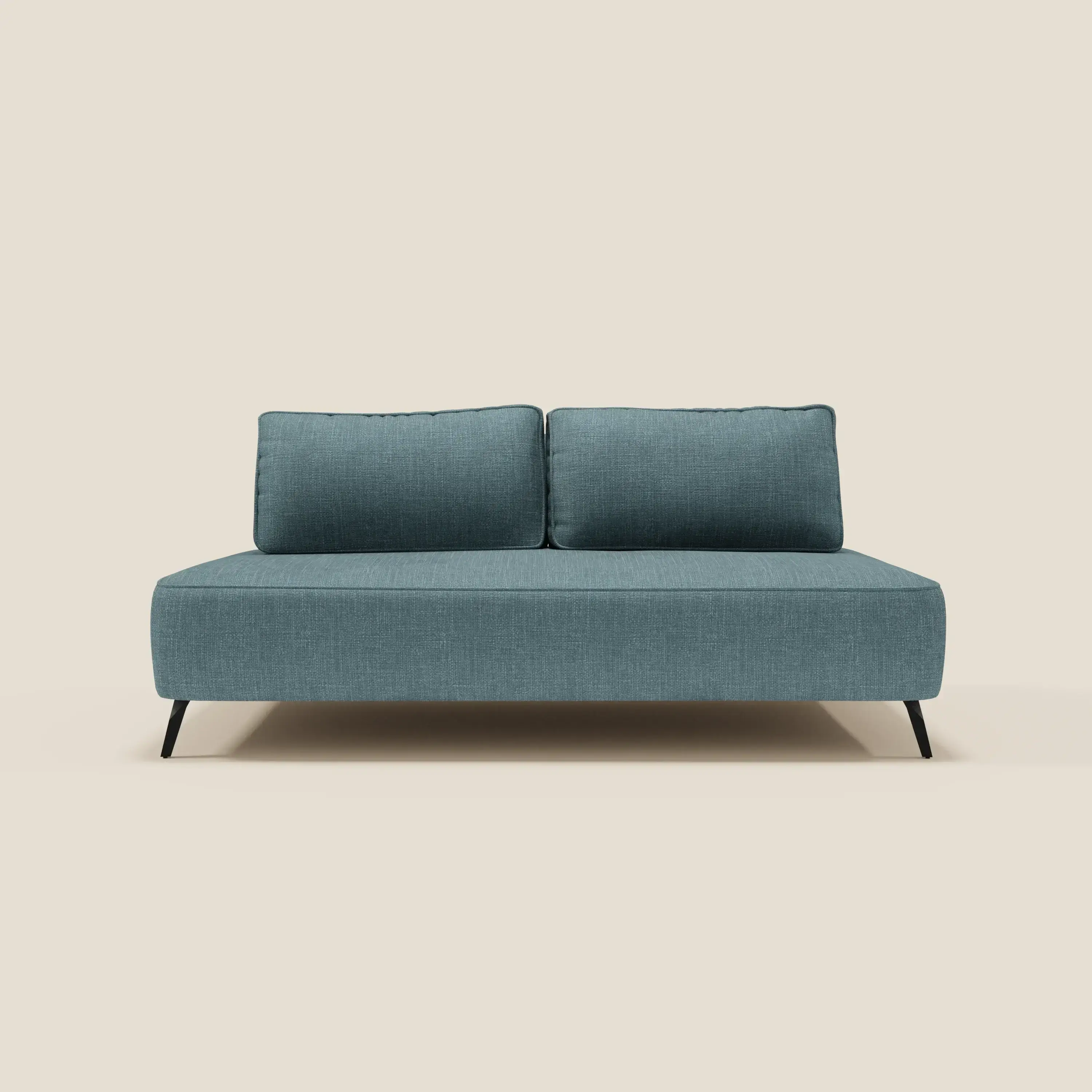 Volta Canapé modulable avec dossiers amovibles en tissu chenillé T06 bleu ciel - Image 4