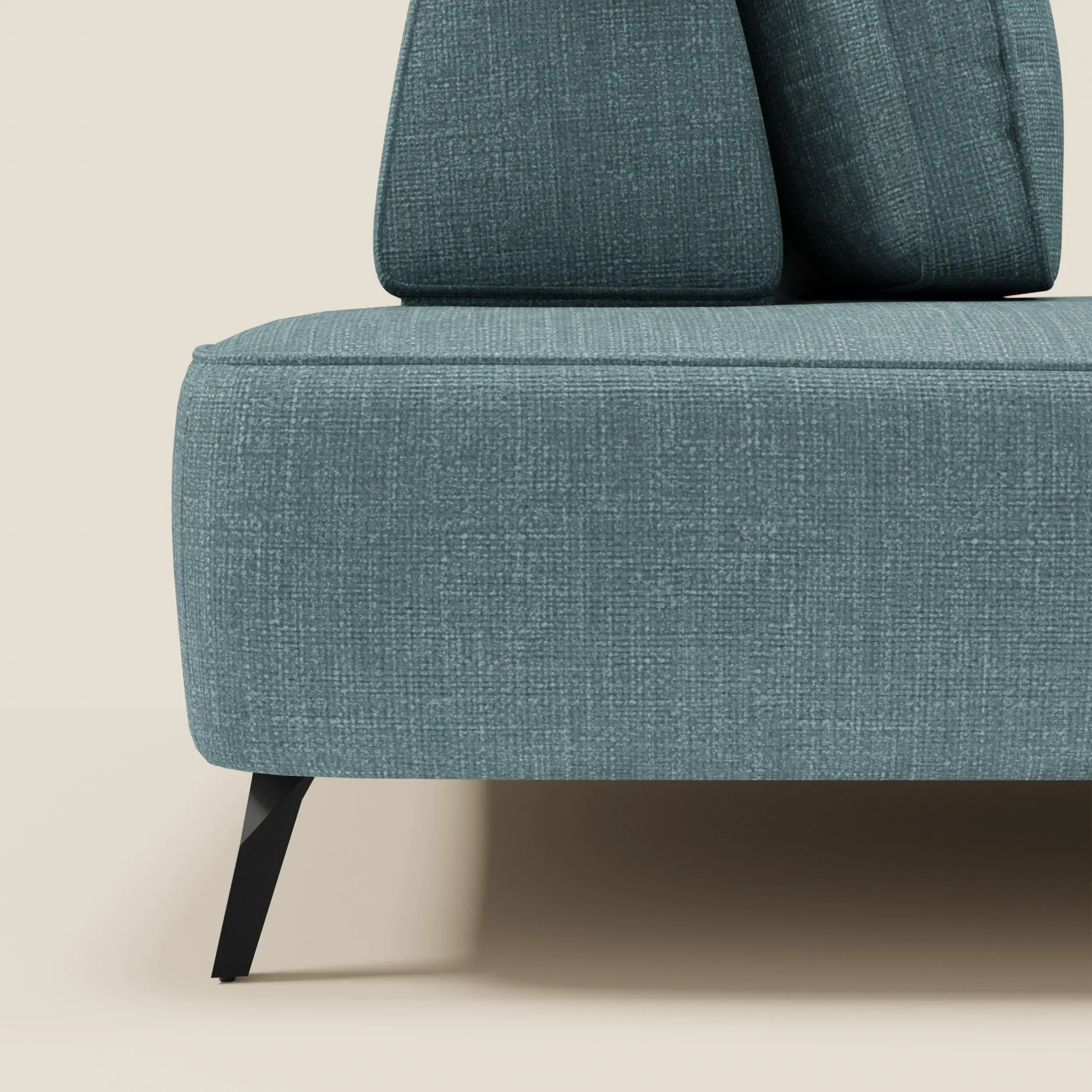 Volta Canapé modulable avec dossiers amovibles en tissu chenillé T06 bleu ciel - Image 7