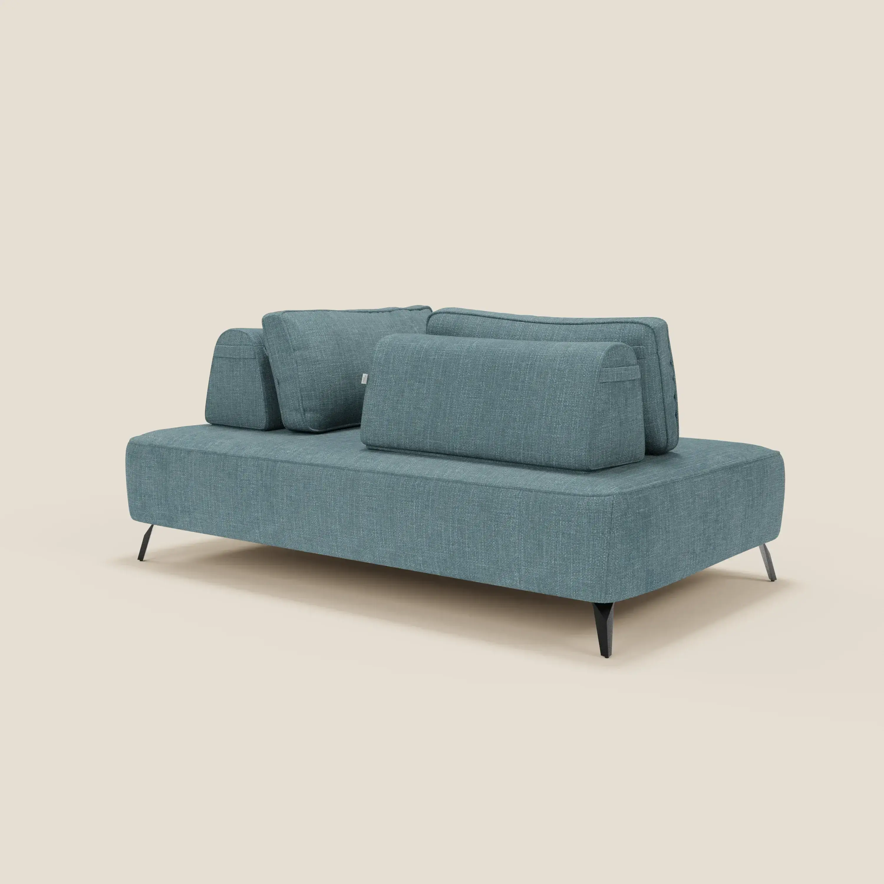 Volta Canapé modulable avec dossiers amovibles en tissu chenillé T06 bleu ciel - Image 8