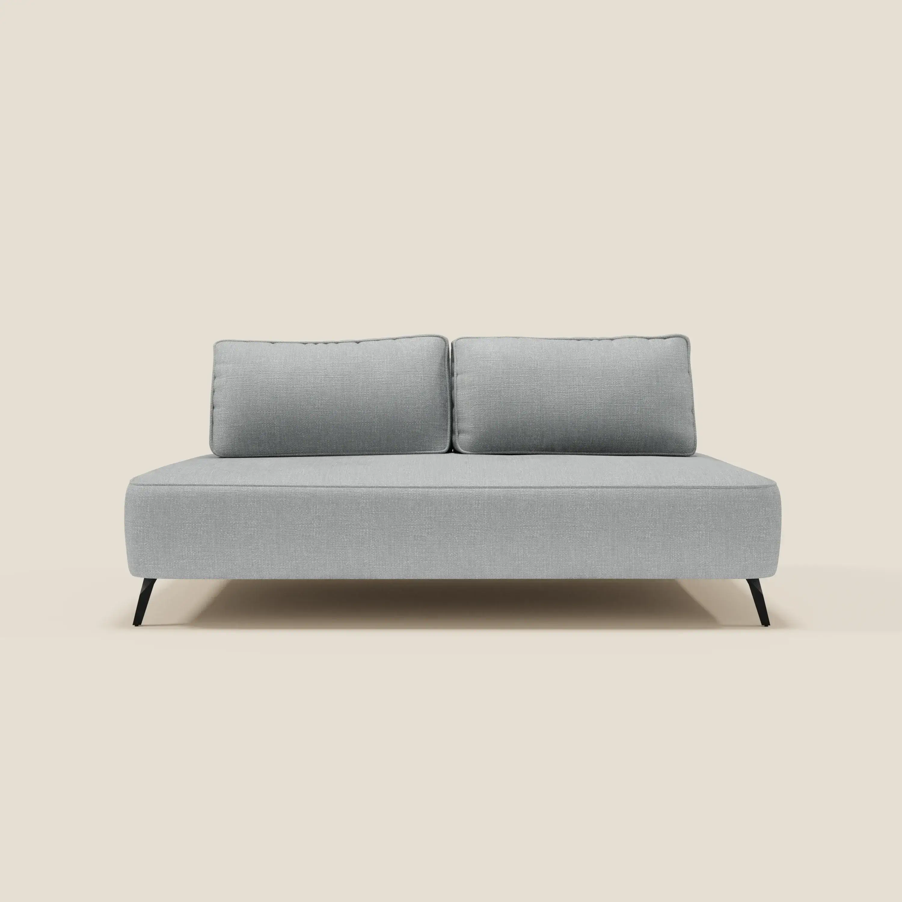 Volta Canapé modulable avec dossiers amovibles en tissu chenillé T06 bleu glacier - Image 4