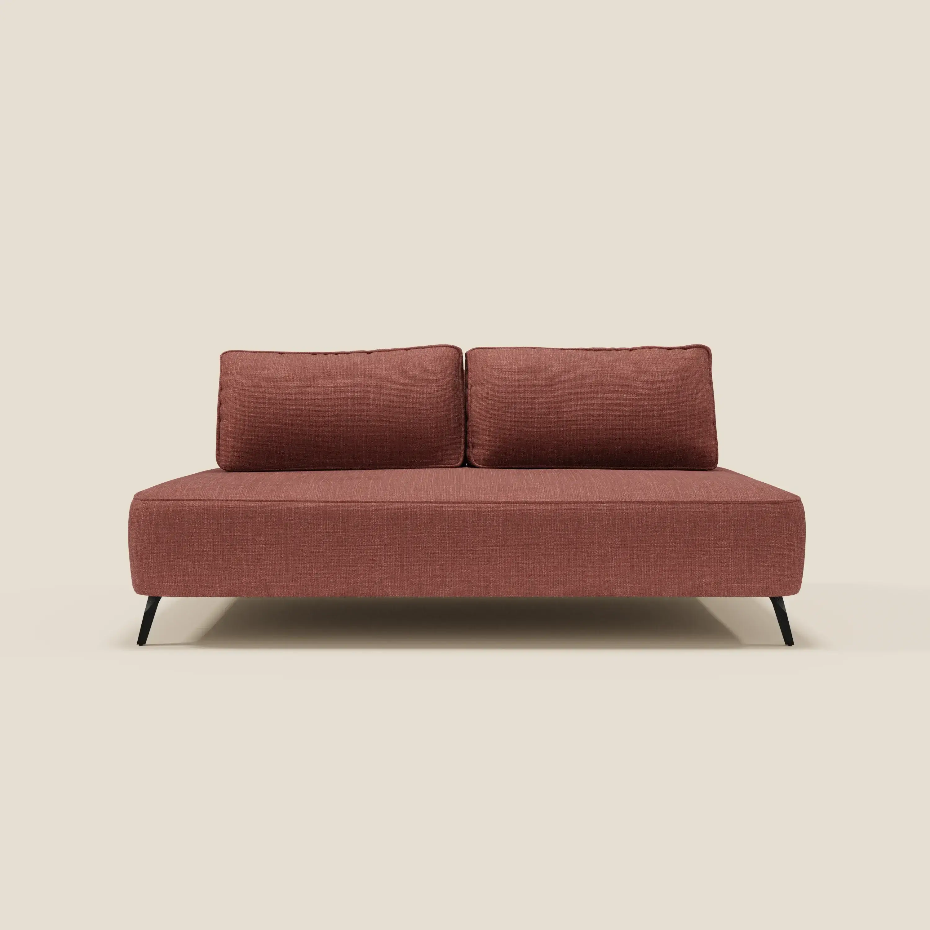 Volta Canapé modulable avec dossiers amovibles en tissu chenillé T06 corail - Image 4