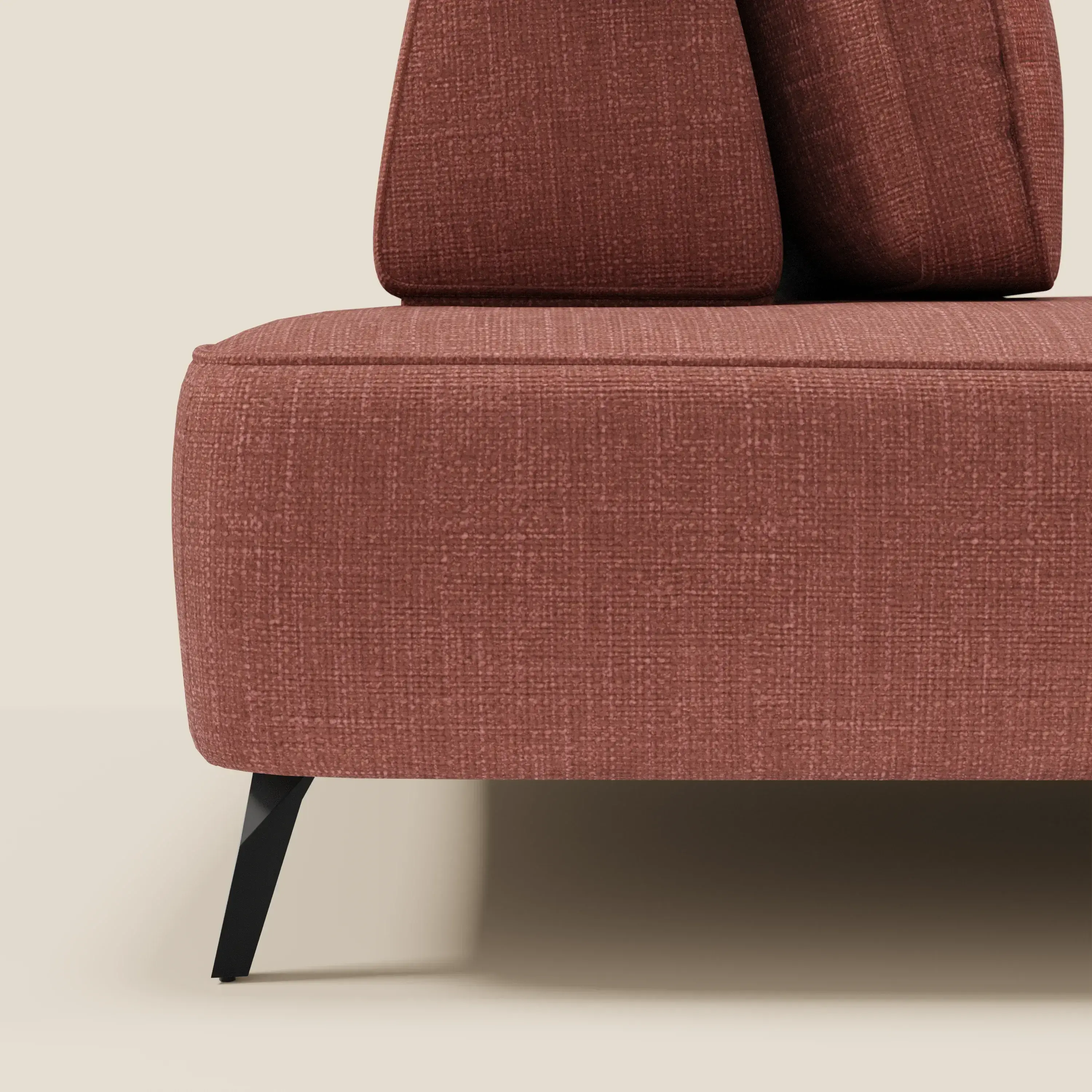 Volta Canapé modulable avec dossiers amovibles en tissu chenillé T06 corail - Image 7