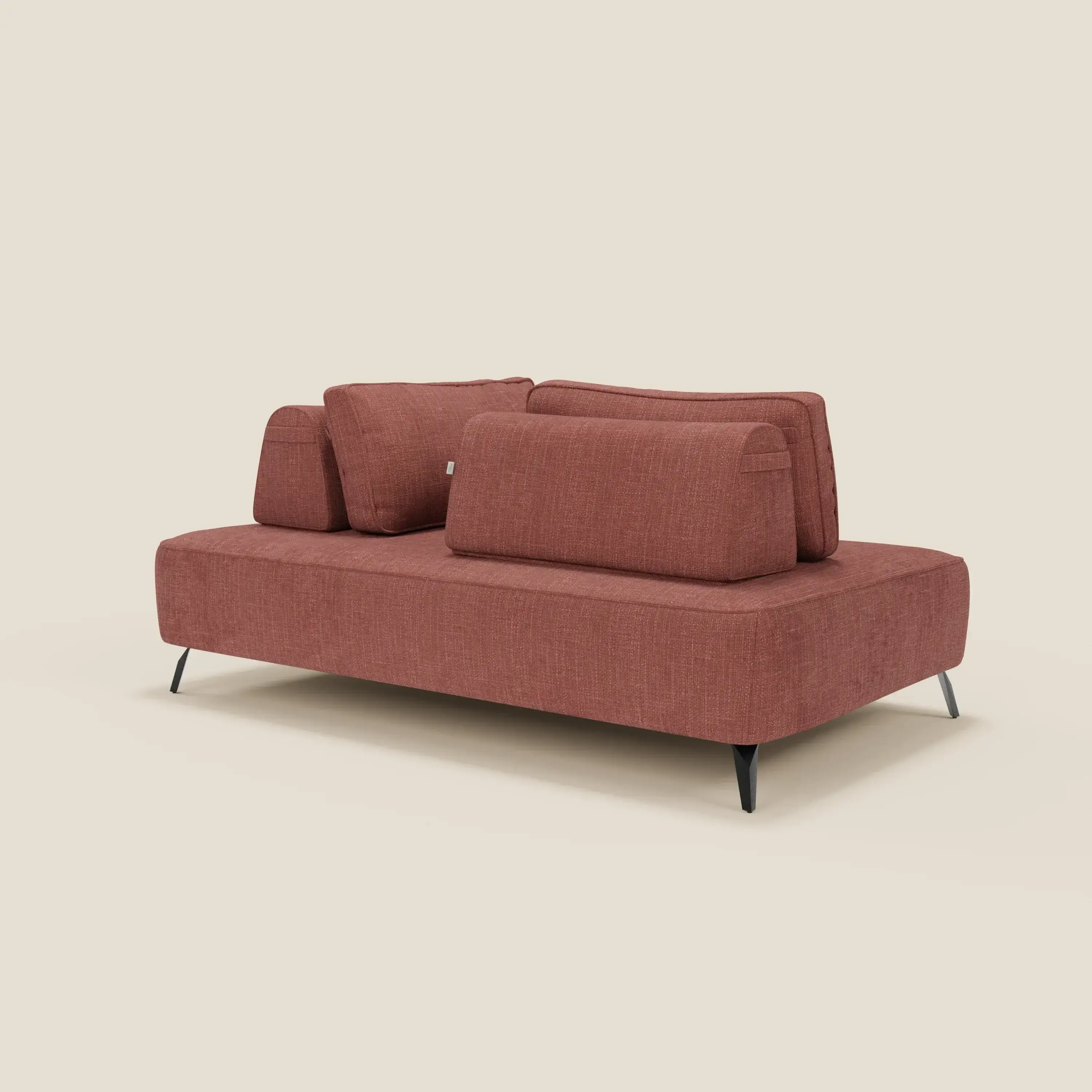 Volta Canapé modulable avec dossiers amovibles en tissu chenillé T06 corail - Image 8
