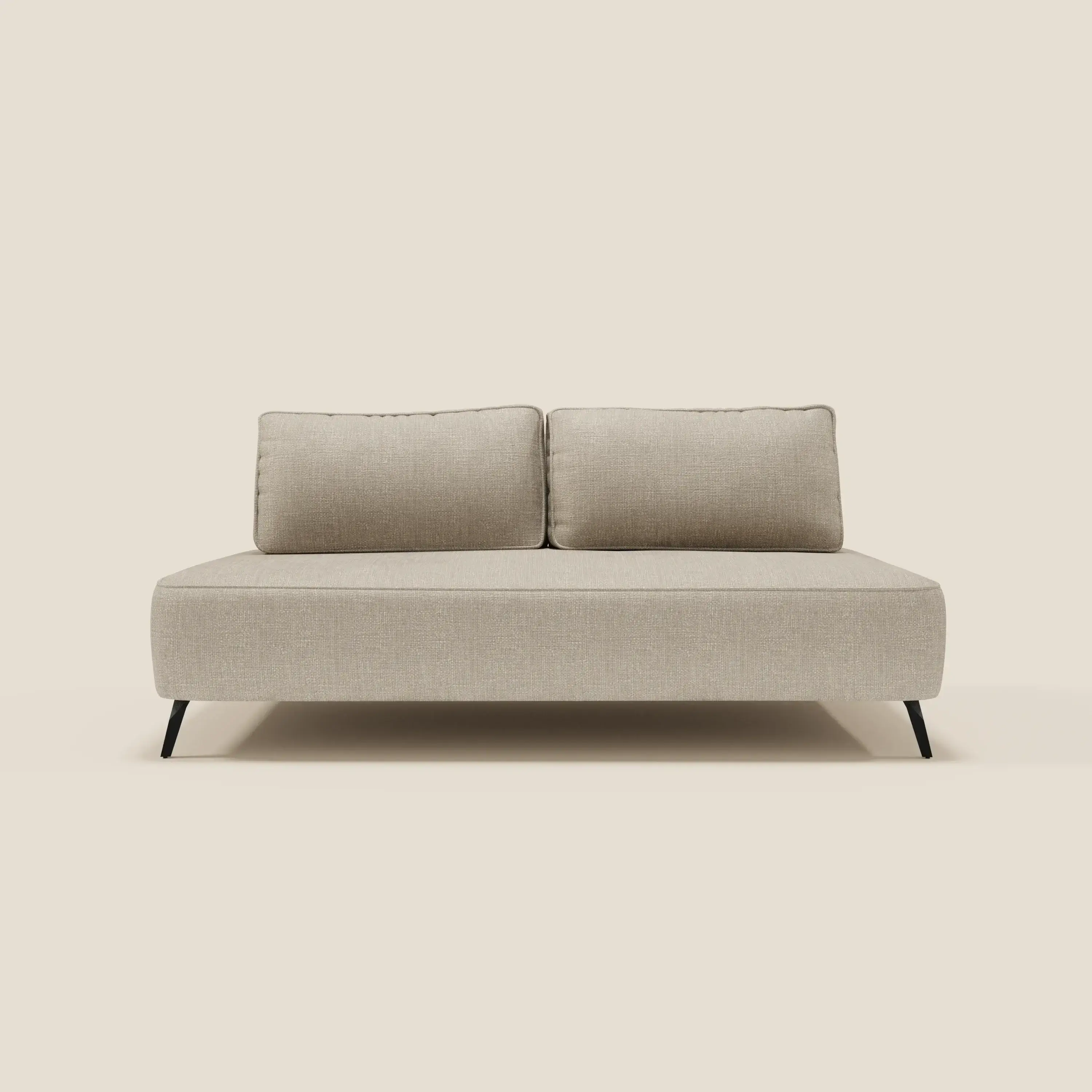Volta Canapé modulable avec dossiers amovibles en tissu chenillé T06 crème - Image 4