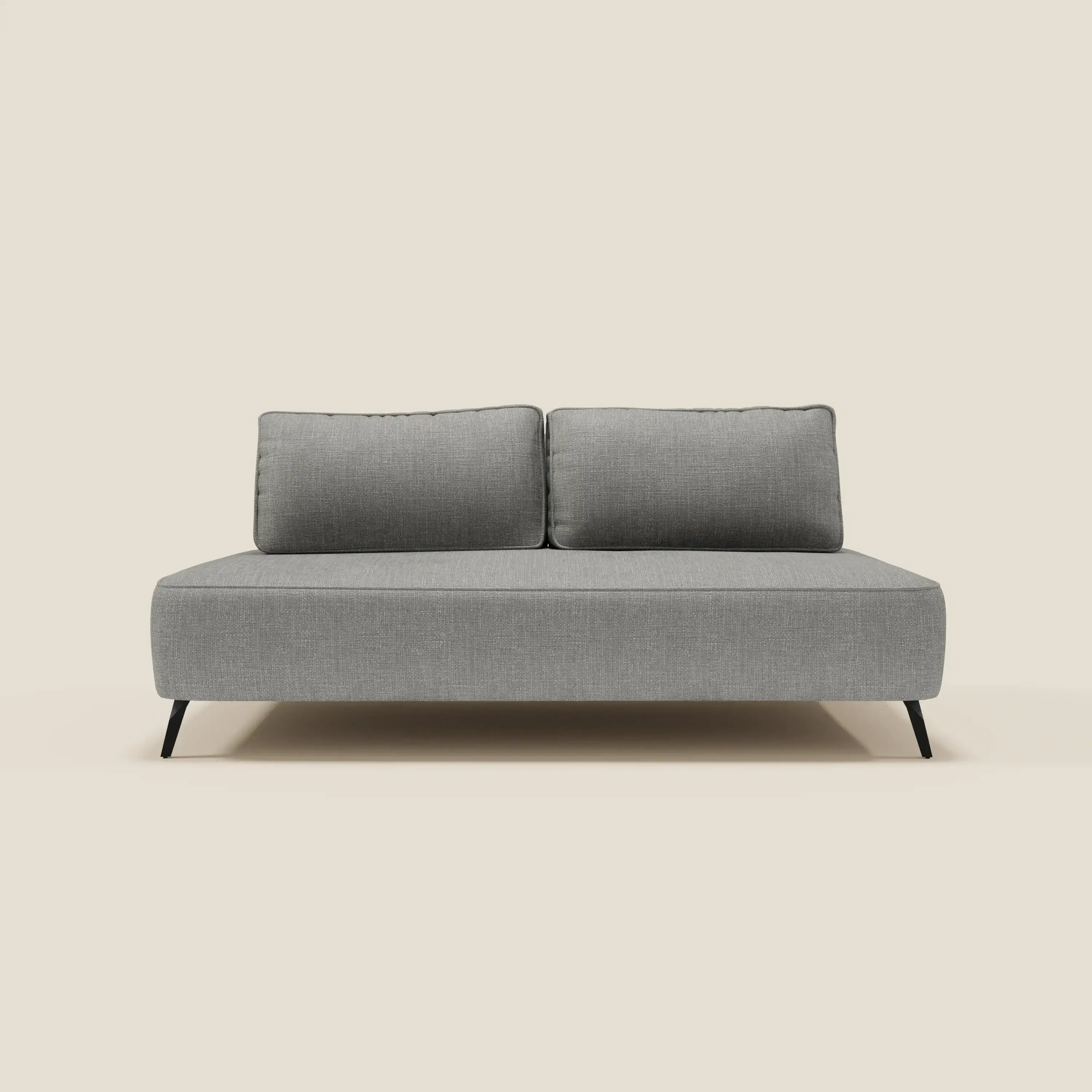 Volta Canapé modulable avec dossiers amovibles en tissu chenillé T06 gris - Image 4