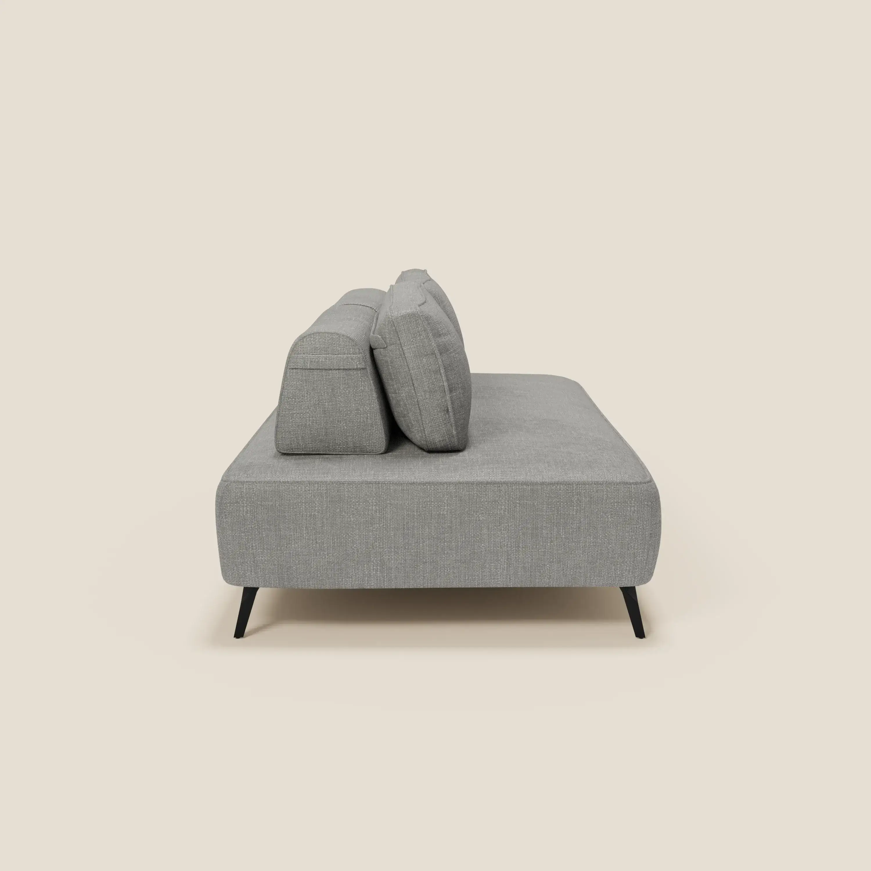Volta Canapé modulable avec dossiers amovibles en tissu chenillé T06 gris - Image 6