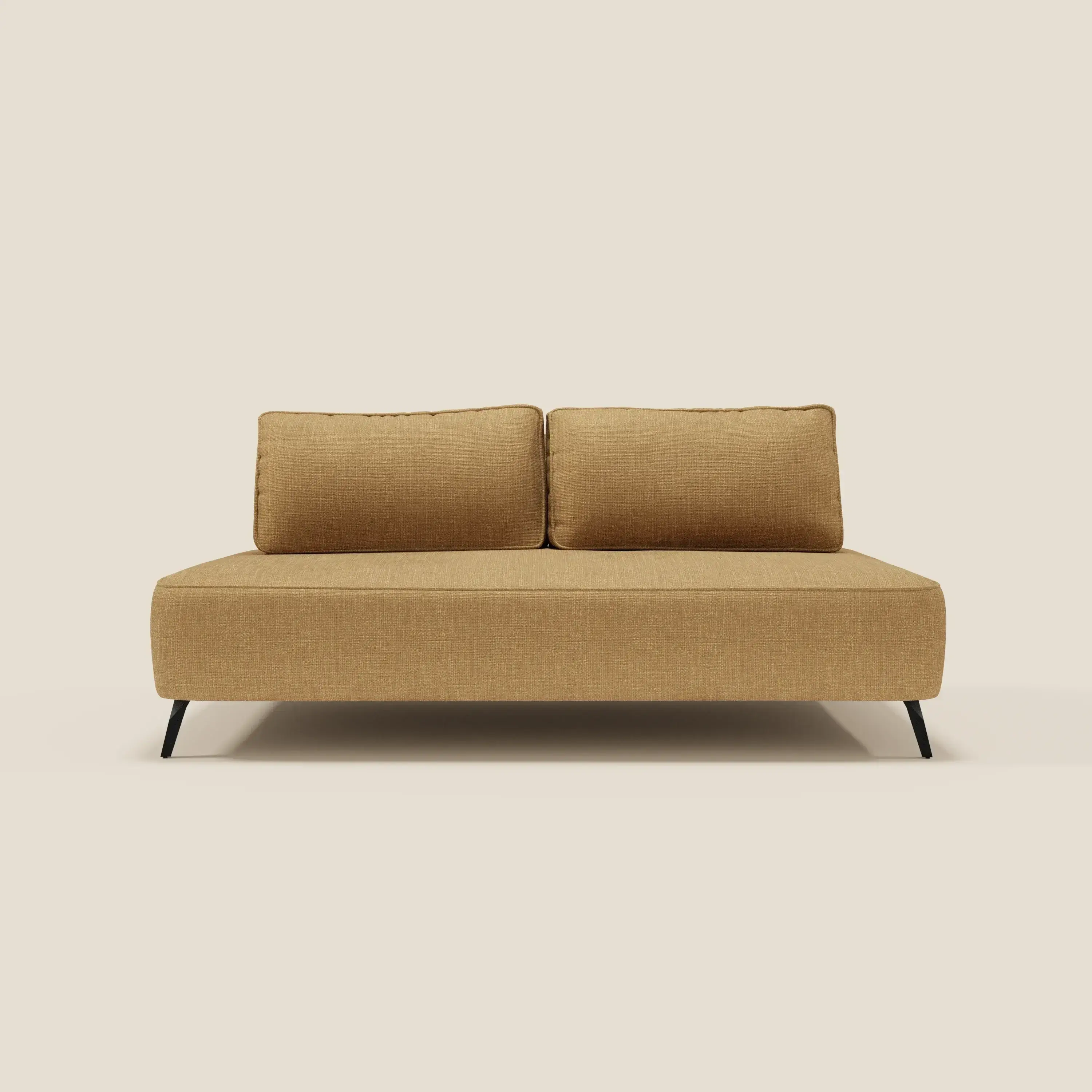 Volta Canapé modulable avec dossiers amovibles en tissu chenillé T06 jaune - Image 4