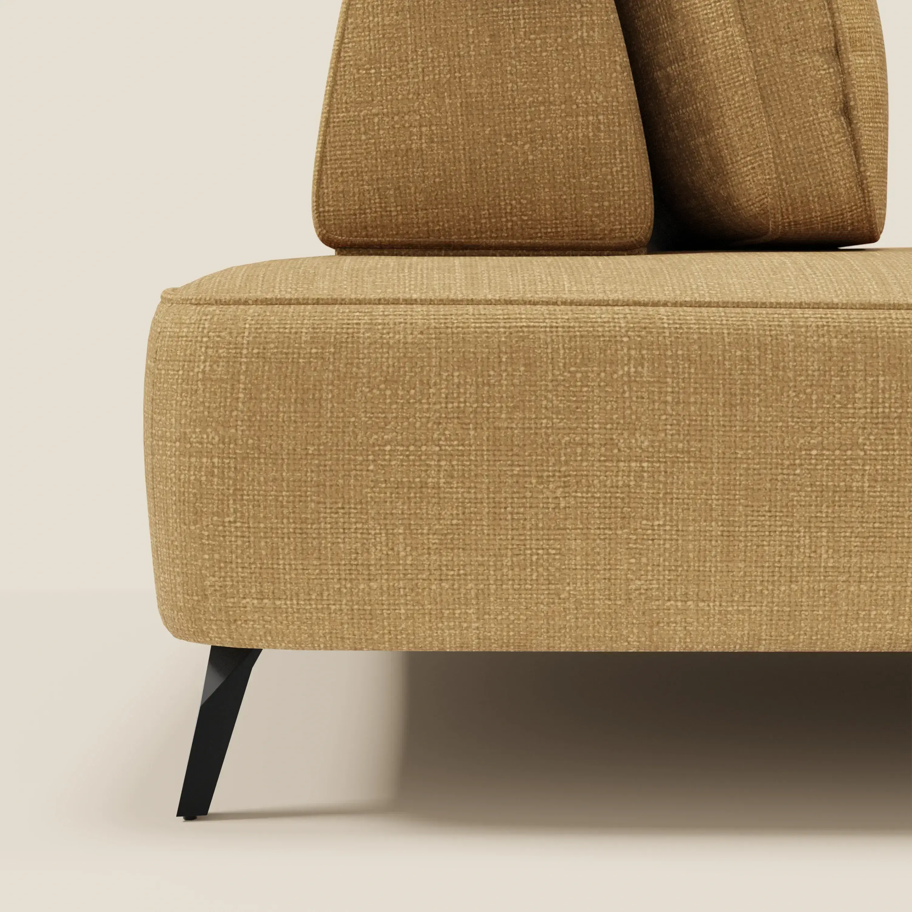 Volta Canapé modulable avec dossiers amovibles en tissu chenillé T06 jaune - Image 7