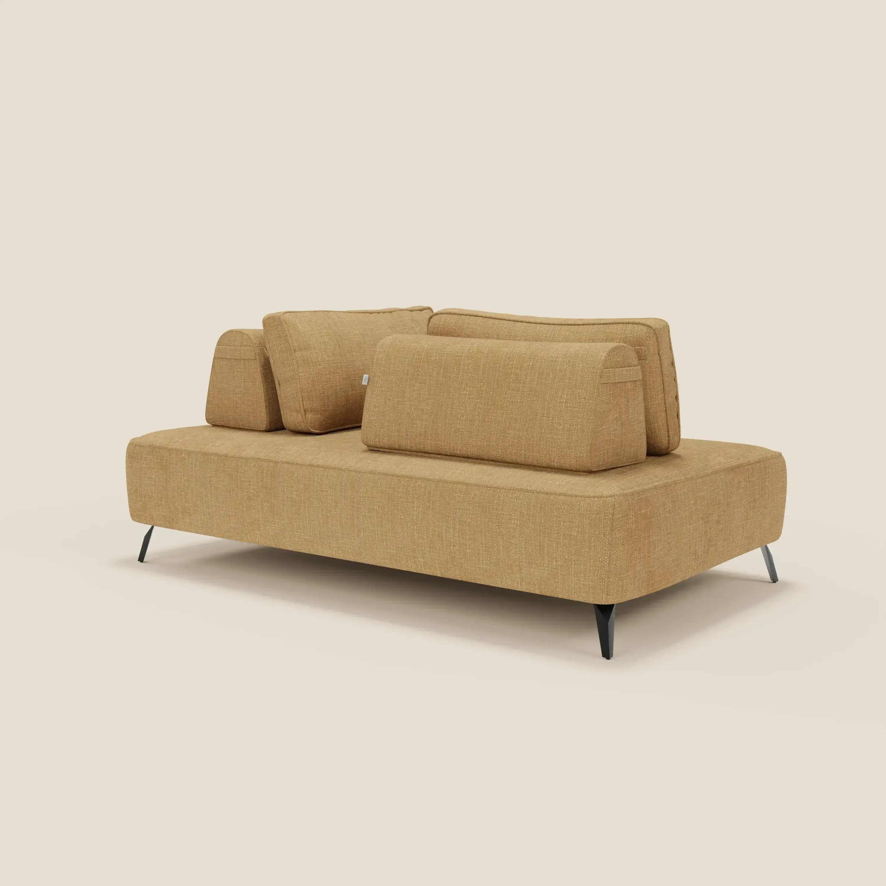 Volta Canapé modulable avec dossiers amovibles en tissu chenillé T06 jaune - Image 8