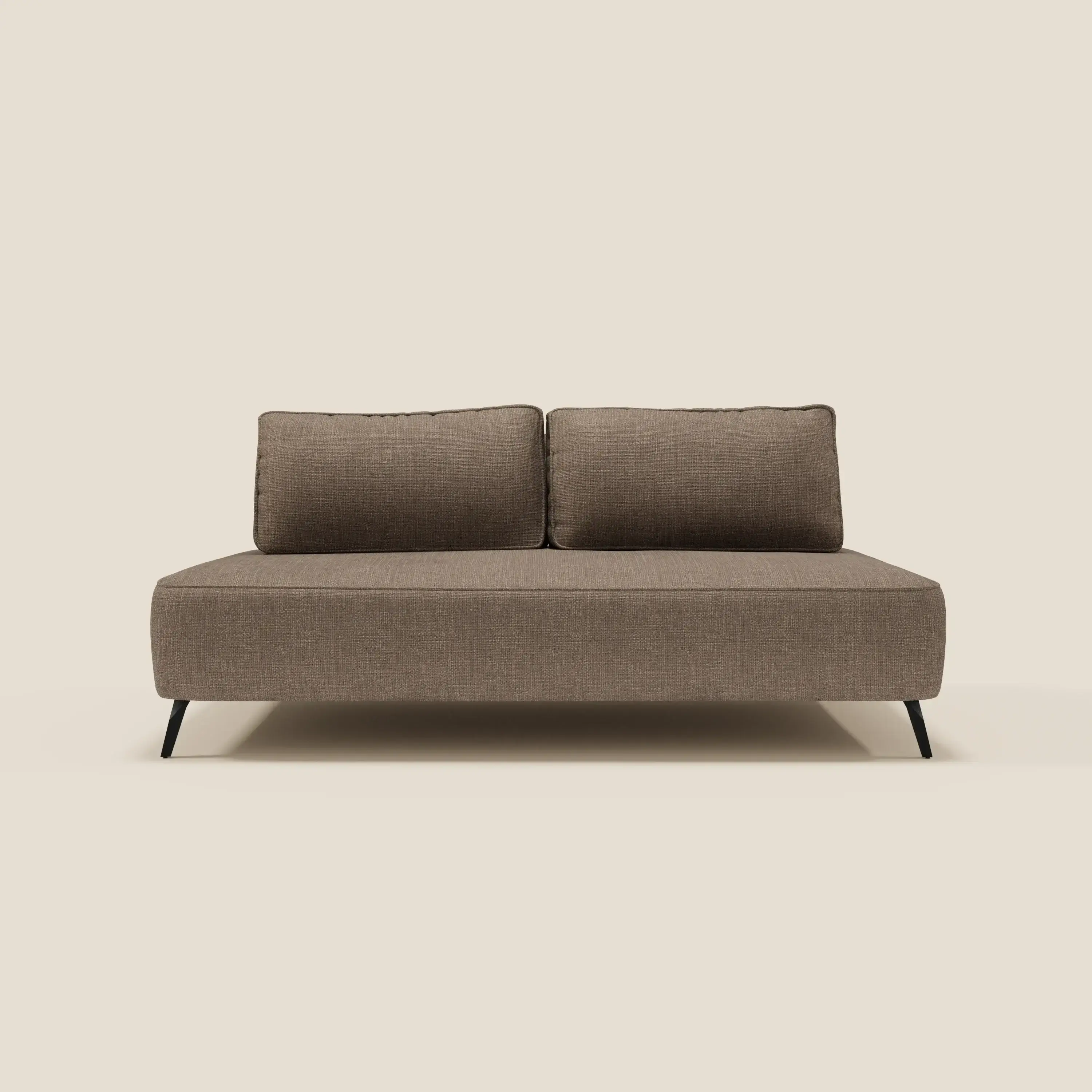 Volta Canapé modulable avec dossiers amovibles en tissu chenillé T06 marron - Image 4