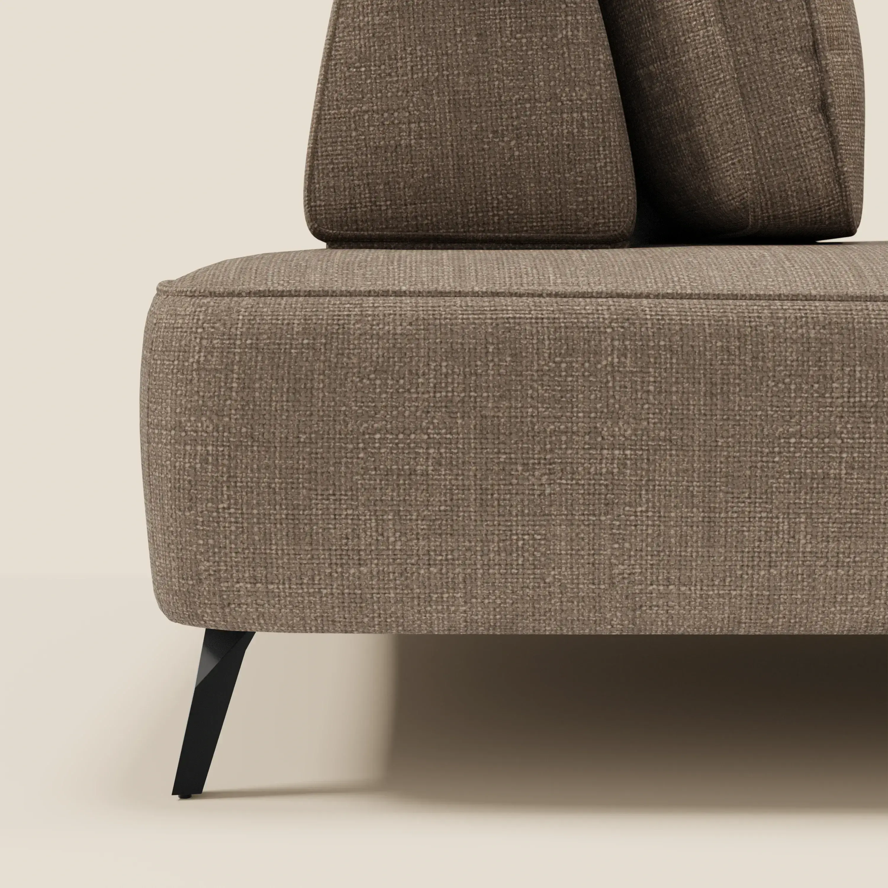 Volta Canapé modulable avec dossiers amovibles en tissu chenillé T06 marron - Image 7