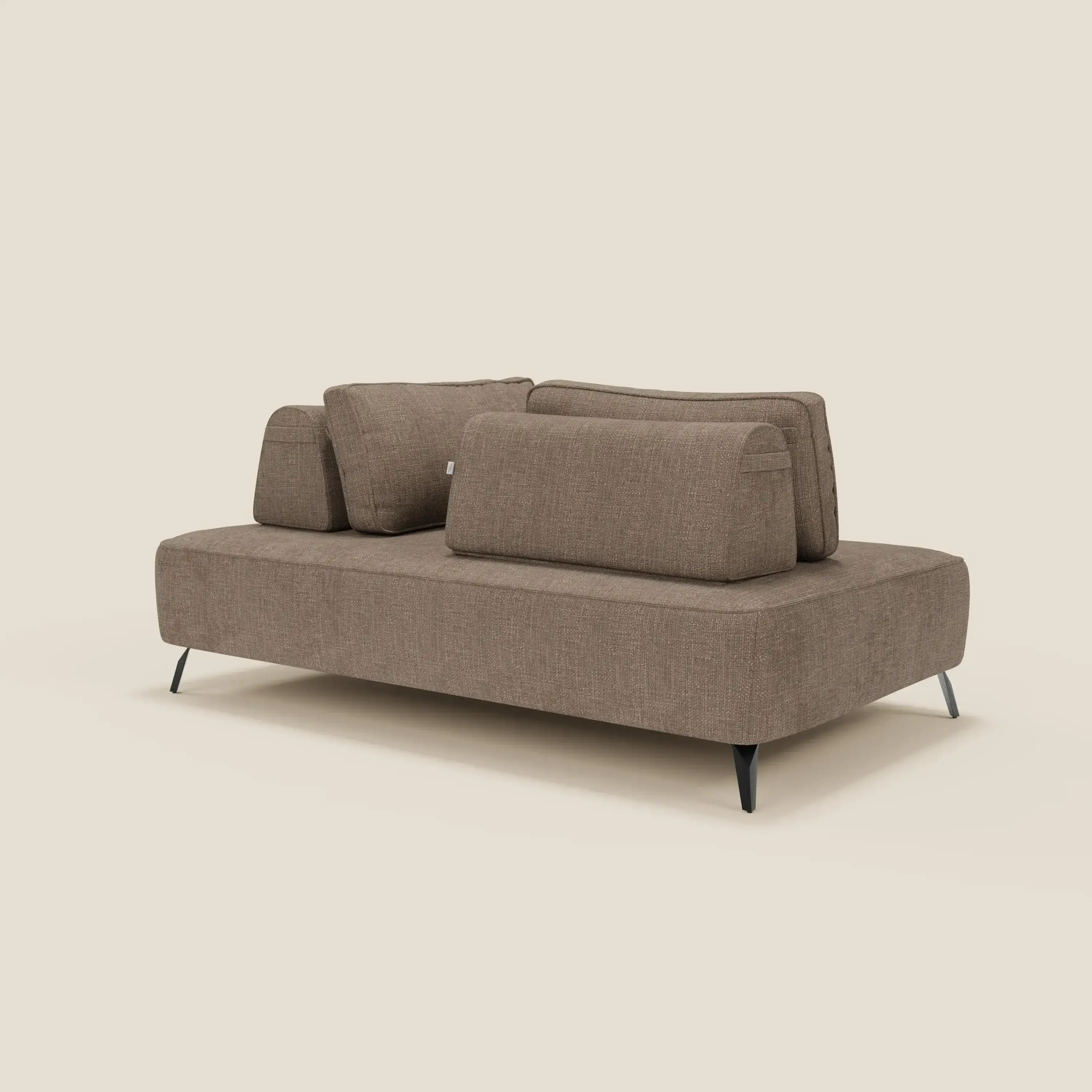 Volta Canapé modulable avec dossiers amovibles en tissu chenillé T06 marron - Image 8