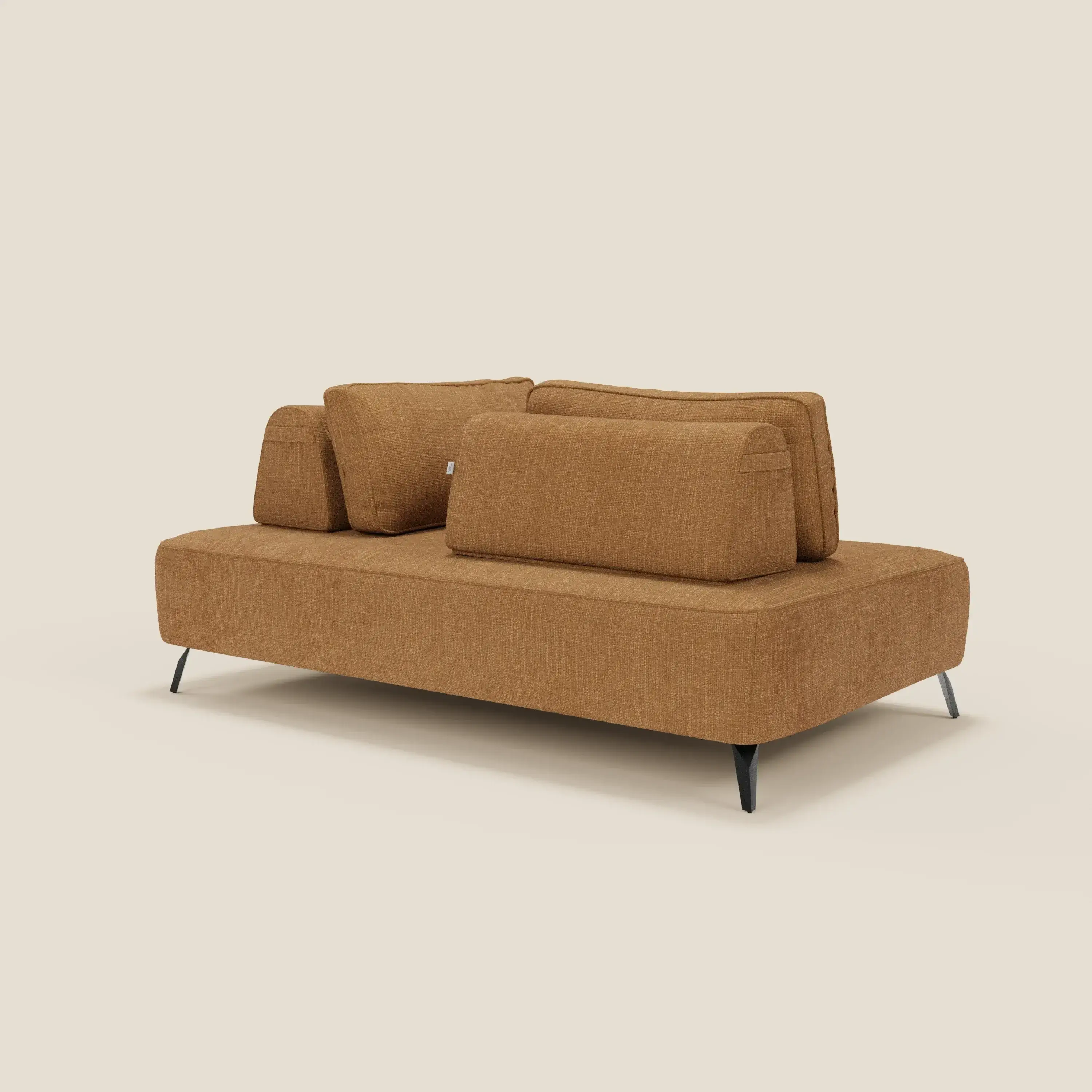Volta Canapé modulable avec dossiers amovibles en tissu chenillé T06 ocre - Image 8