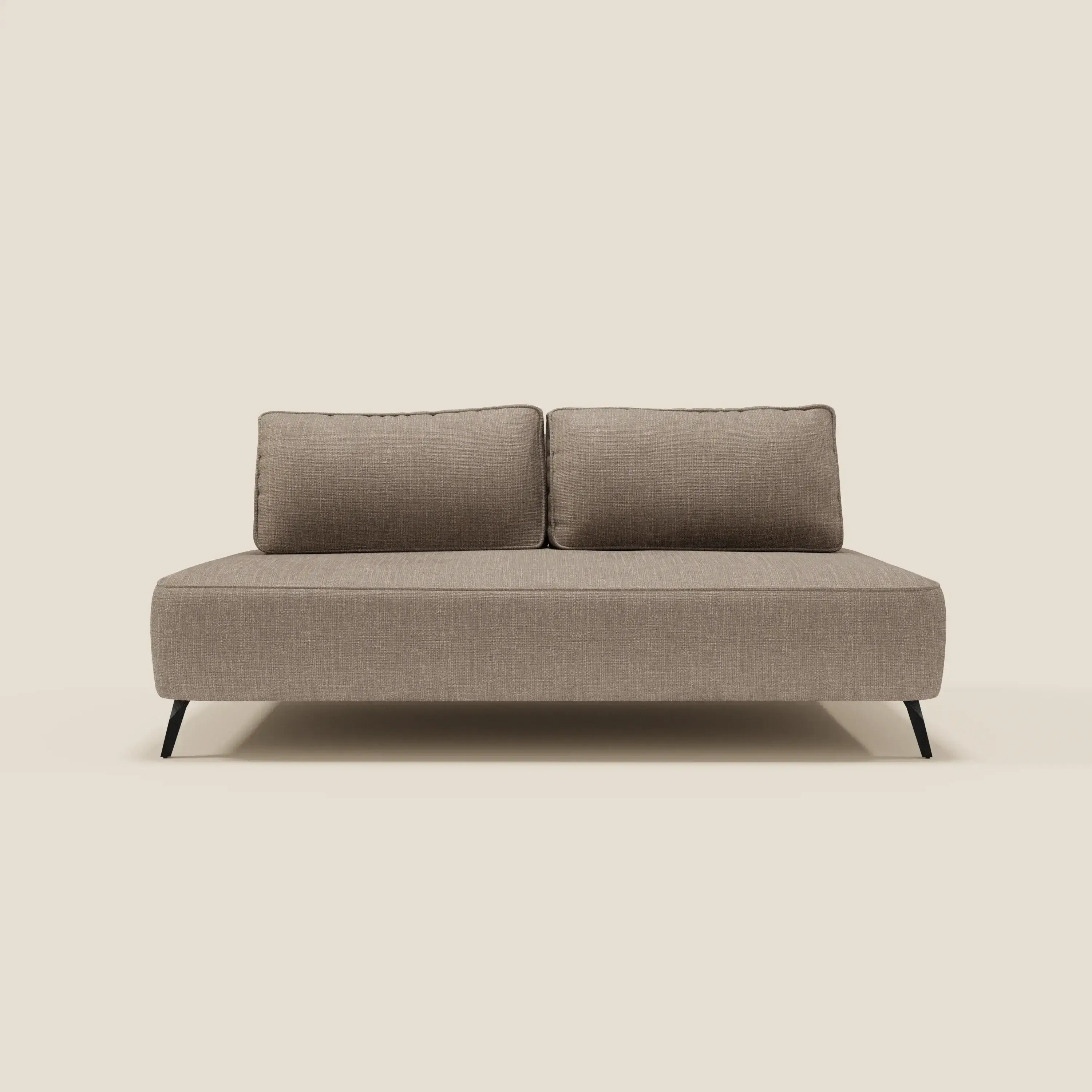 Volta Canapé modulable avec dossiers amovibles en tissu chenillé T06 taupe - Image 4