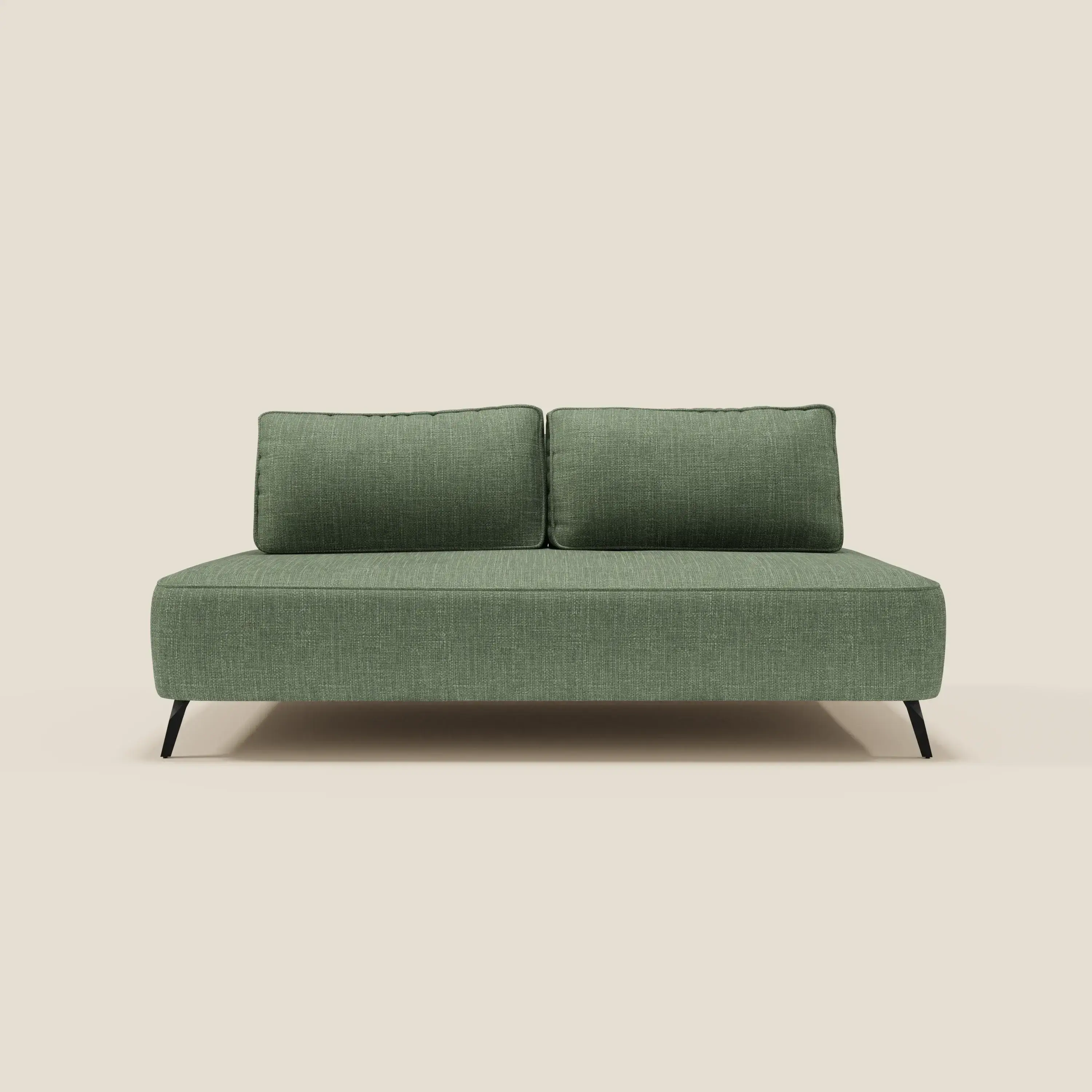Volta Canapé modulable avec dossiers amovibles en tissu chenillé T06 vert - Image 4